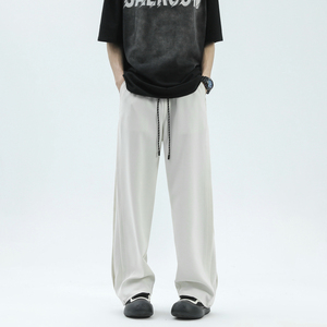 26新款潮牌美式高街解构设计西裤休闲直筒长裤504-K190-P55控78，男装西裤，星座504