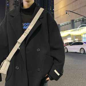加棉加厚学生口袋短款毛呢大衣504-F51-P75控118（加棉P90控128）图片