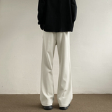 2025新款港风男女潮流多折微喇叭西裤长裤子潮504-K831-P40控68，男装西裤，星座504