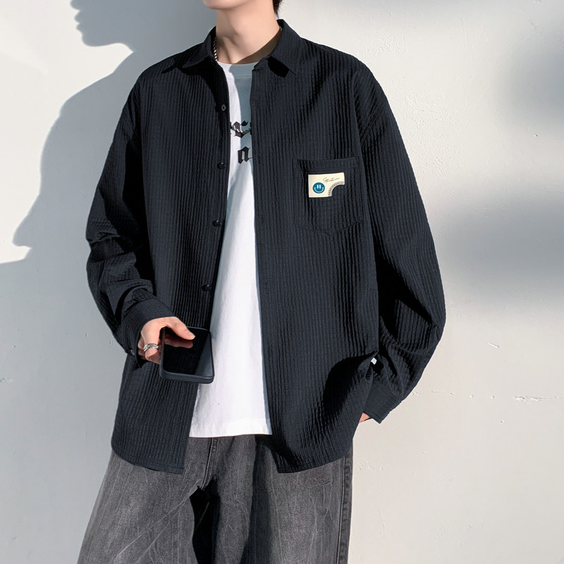 25小香风新款学生男女情侣格子衬衣工装夹克外套504-W660-P45控59,男装夹克,星座504