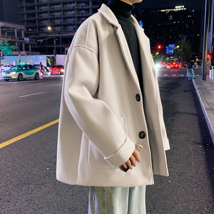 加棉加厚情侣毛呢大衣风衣外套潮504-F900-P70（加棉P90控128）图片