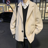 加棉加厚情侣毛呢大衣风衣外套潮504-F900-P70（加棉P90控128），男装风衣，星座504