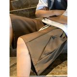 夏季冰丝解构款垂感休闲西裤短裤高级感五分裤504-K335-特P25控48，男装牛仔裤，星座504