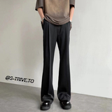 cleanfit高弹垂感喇叭西裤加长休闲裤-直播品控-504-K162-P55控78，男装西裤，星座504