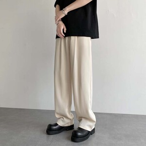 cleanfit垂感休闲西裤韩版冰丝拖地裤-直播品控-504-K100-P50图片