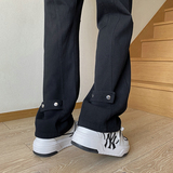 26新款学生男女微喇叭弧形拼接牛仔裤休闲裤潮504-K806-P55控79，男装牛仔裤，星座504