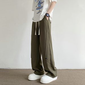 抖音直播新款解构西裤宽松直筒休闲裤长裤潮504-K189-P45控68图片
