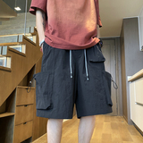 25夏多巴胺短裤潮牌多口袋工装宽松休闲五分裤504-K336-特P31控58，男装牛仔裤，星座504