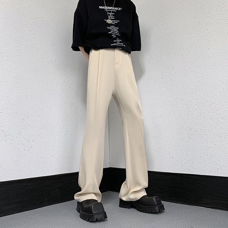 cleanfit高弹垂感喇叭西裤加长休闲裤-直播品控-504-K162-P55控78,男装西裤,星座504