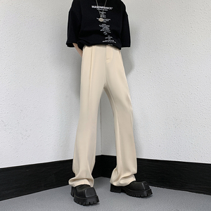cleanfit高弹垂感喇叭西裤加长休闲裤-直播品控-504-K162-P55控78图片