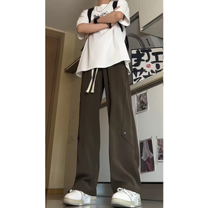 抖音直播新款解构西裤宽松直筒休闲裤长裤潮504-K189-P45控68图片