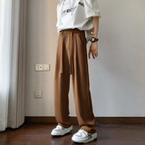25新款送腰带冰丝垂感西裤痞帅休闲长裤直播品质504-K161-P45控68，男装西裤，星座504
