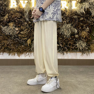 2023港风新款垂感冰丝裤坠感束脚裤男休闲裤长裤潮504-K2087-TP20图片