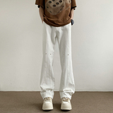 26新款学生男女微喇叭弧形拼接牛仔裤504-K806-P55控79，男装牛仔裤，星座504