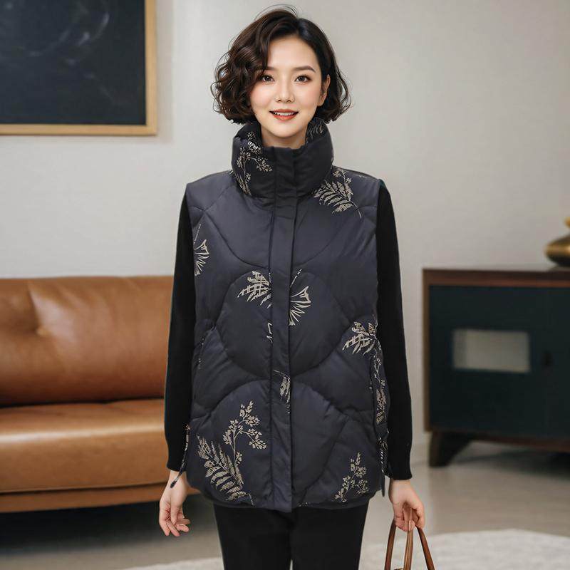 加厚外套老人衣服妈妈背心奶奶