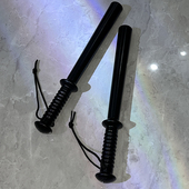 PC防暴棍防身打狗棍校园执勤巡逻橡胶棍直棍安保器材 防身应急棍