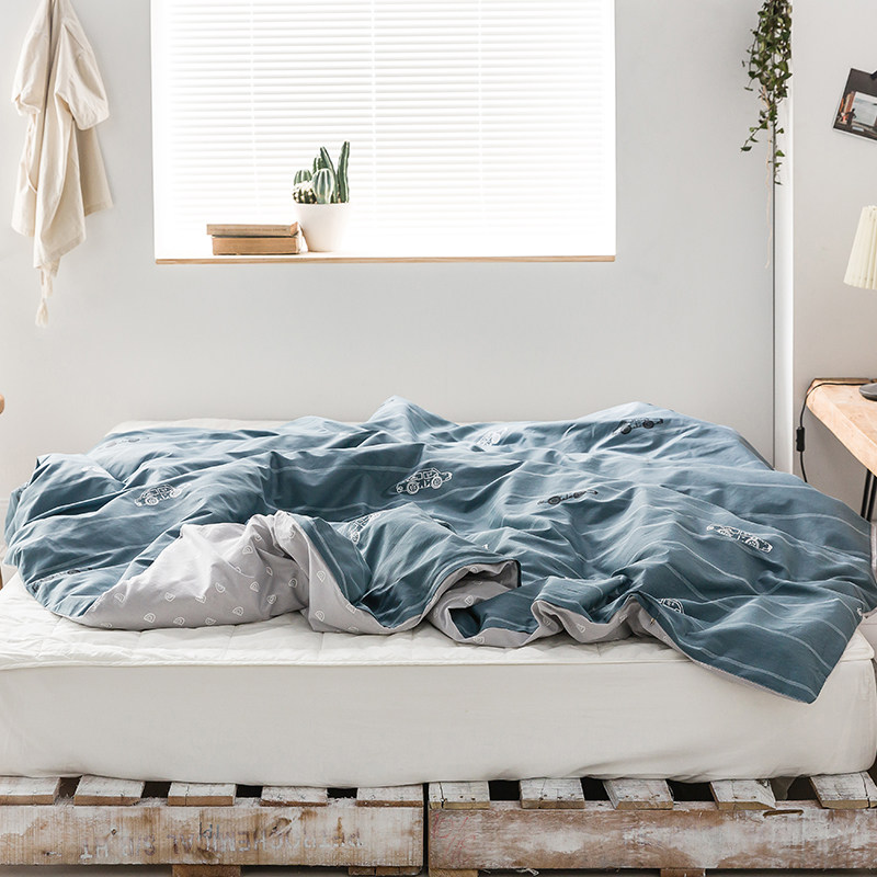 全棉被套薄宜家宿舍固定双单人卡通可爱夏天纯棉便携式 被套单件在类目 床上用品, 被套中 - 来自Buy2taobao.com提供专业的淘宝代购服务