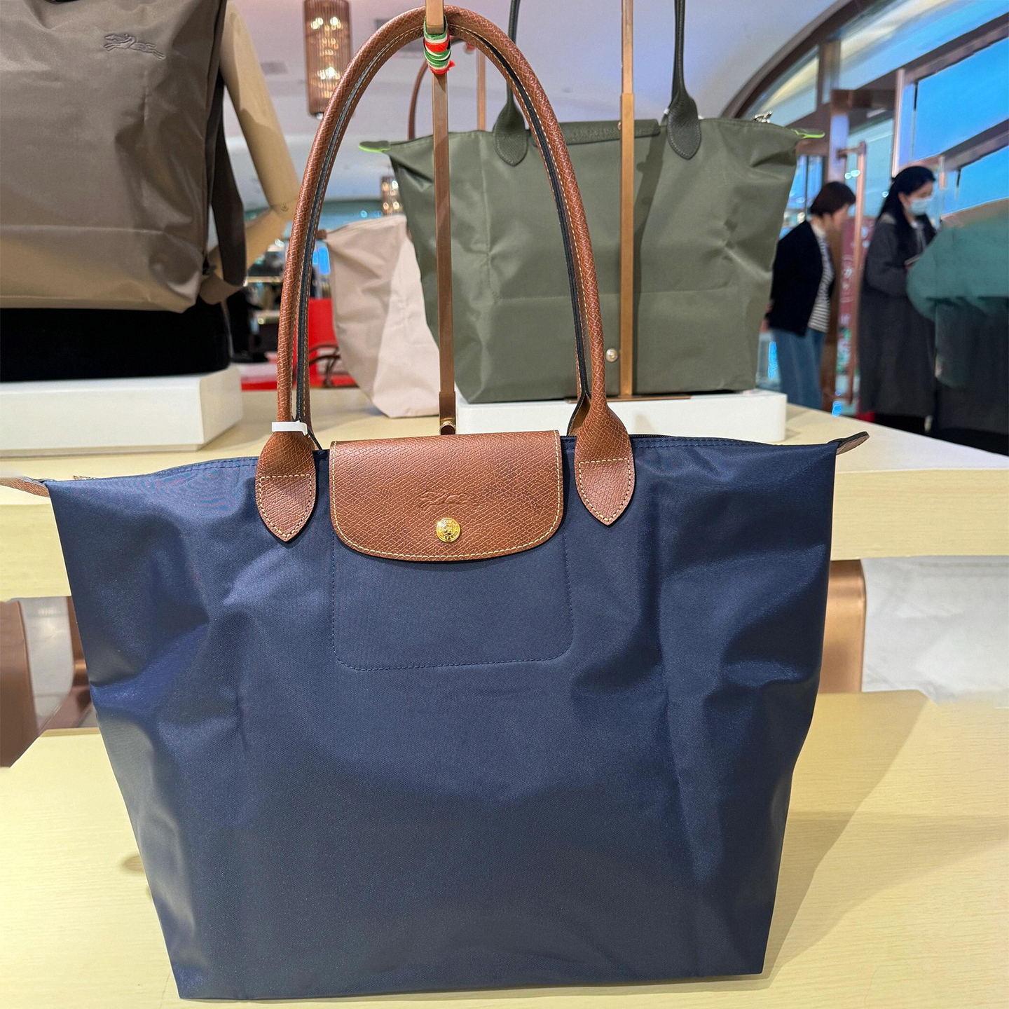 法国代购珑骧包大号长柄饺子包单肩腋下包龙骧手提挎包托特女包