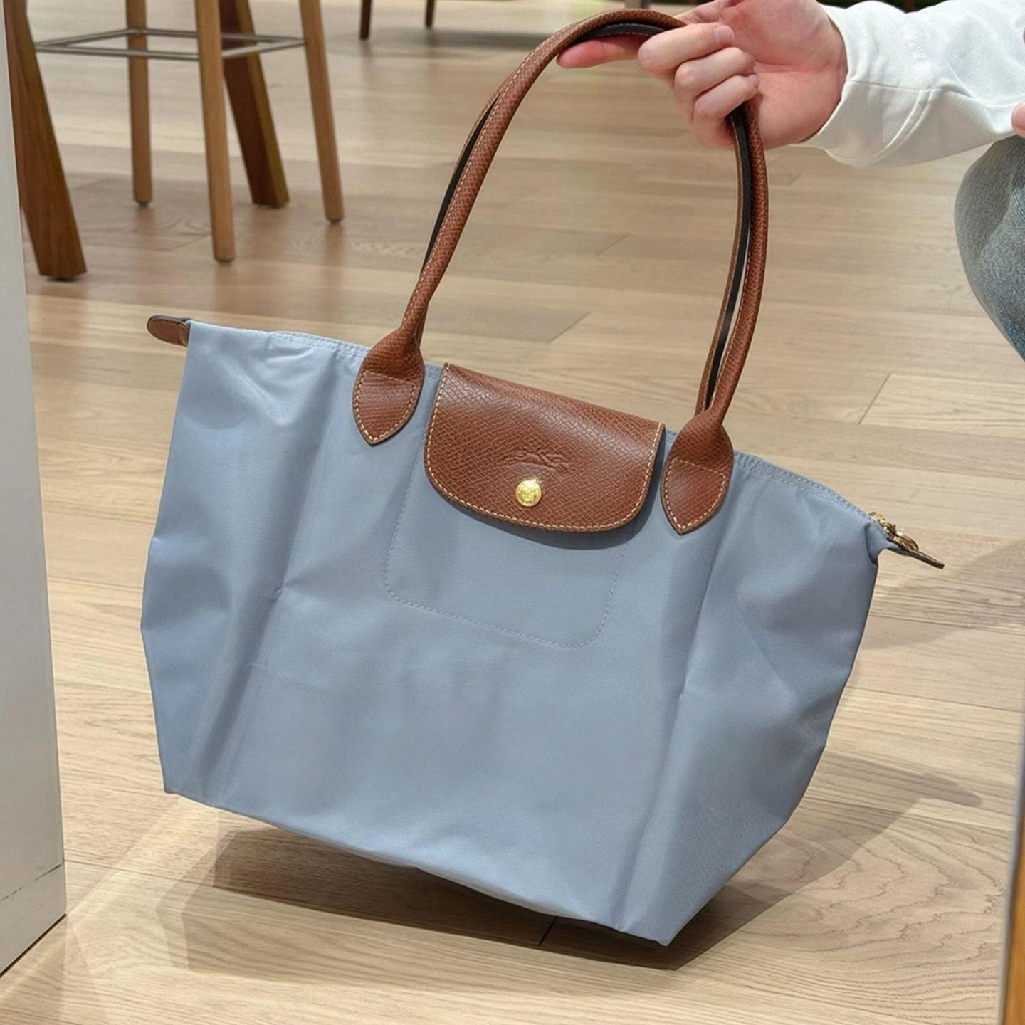 法国代购珑骧包女中号长柄饺子包手提挎包龙骧托特女包腋下单肩包