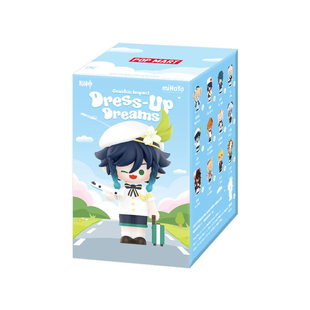 泡泡玛特原神变装漫想主题Q版系列盲盒周边胡桃温迪手办