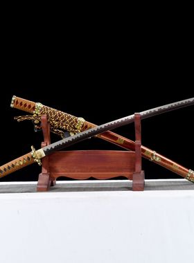 龙泉市刀剑手工锻打花纹钢一体