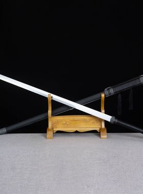 龙泉市刀剑高锰钢双手苗刀手工