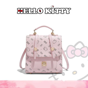 Hellokitty双肩背包2025新款立体学院风可爱大容量书包印花包包