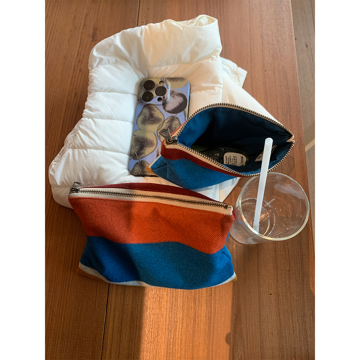 Maybekuii | 多色｜毛呢温暖收纳小包