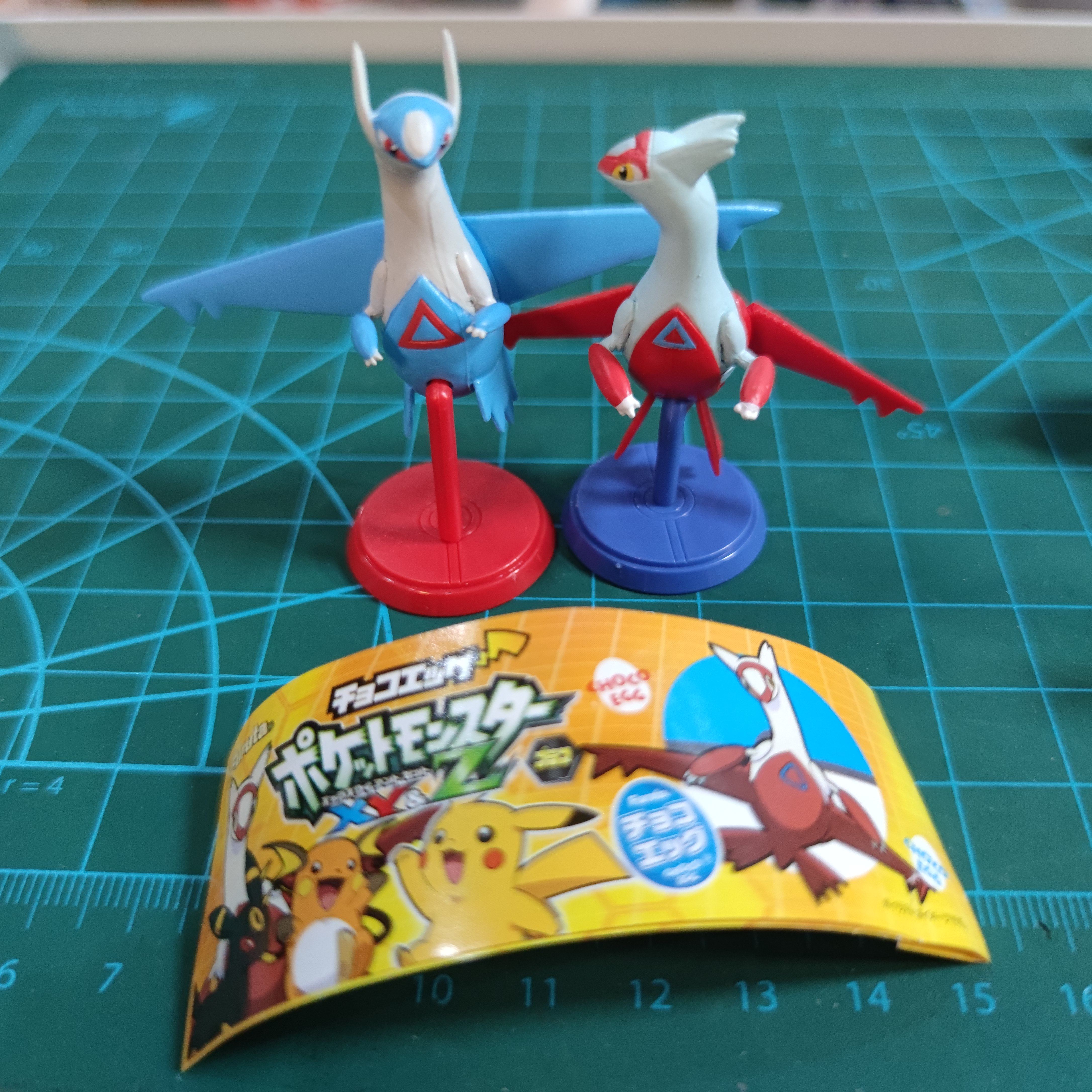 神奇宝贝宠物小精灵furuta巧克力食玩红蓝水都拉帝欧斯拉帝亚斯