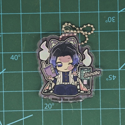 Tomy鬼灭之刃Tarts扭蛋贴脸亚克力挂件钥匙扣蝴蝶忍促销现货