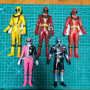 特搜战队刑事连者魔法战队魔法连者万代软胶17cm可动刑事至尊boss