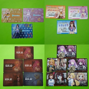 万代hololive error食玩卡牌闪卡姬森璐娜 桃铃音音 时乃空促销