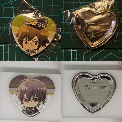 idolish7偶像星愿爱娜娜金属心形吧唧Q版徽章二阶堂大和十龙之介
