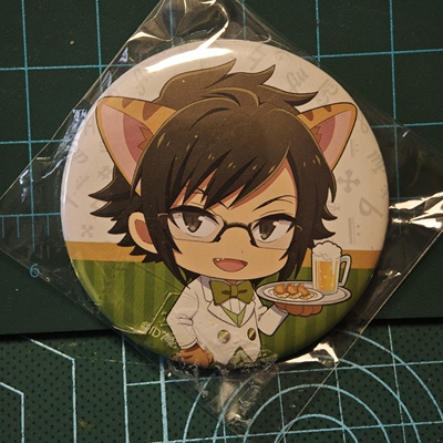 idolish7偶像星愿爱娜娜餐厅金属吧唧Q版猫耳徽章二阶堂大和现货