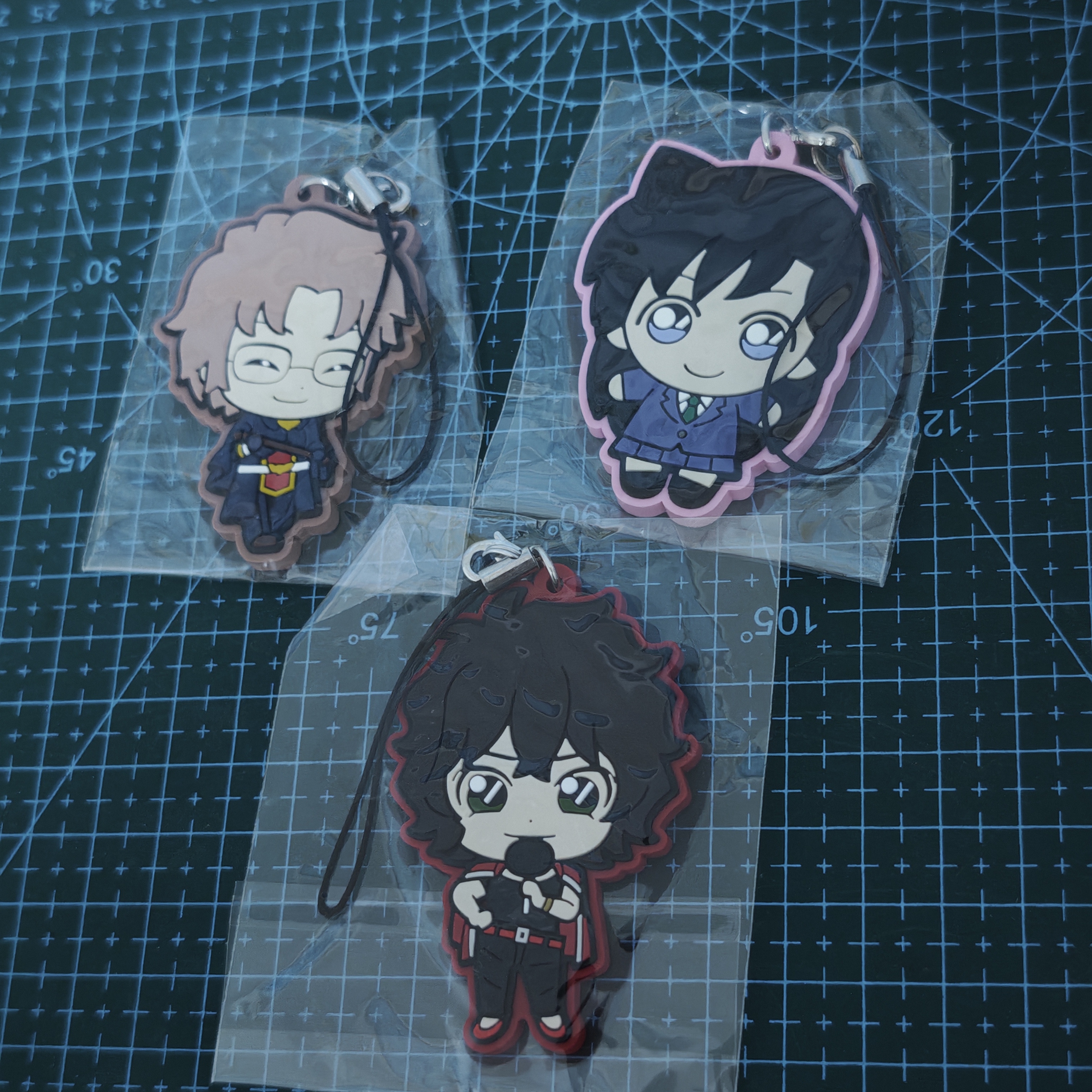 世嘉sega名侦探柯南Q版平面橡胶挂件手机链世良真纯冲矢昂促销