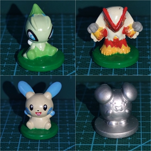 神奇宝贝宠物小精灵眼镜厂绿底扭蛋咕妞妞雪拉比火焰鸡负电拍拍