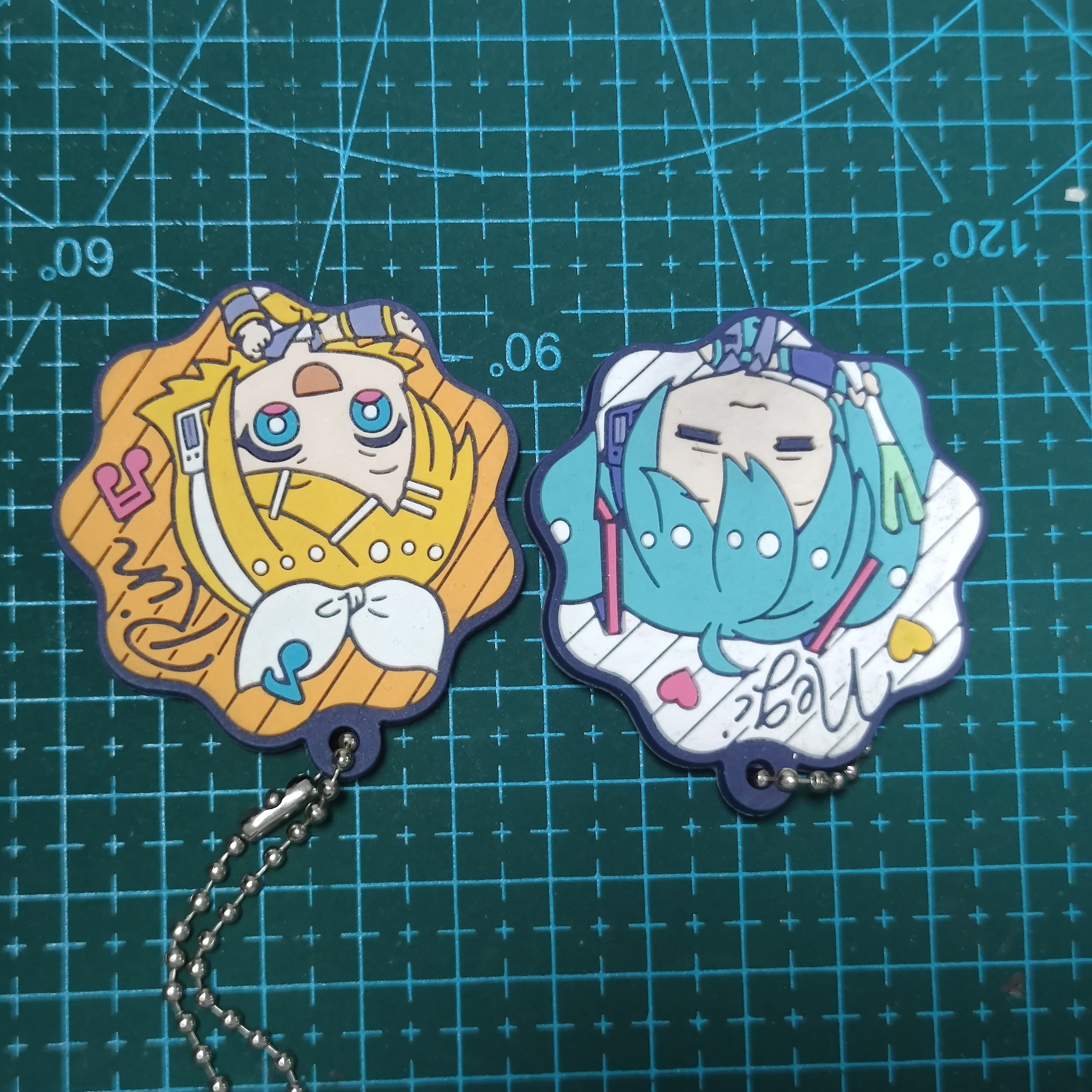 Vocaloid初音未来橡胶挂件手机链镜音铃rin促销现货图片