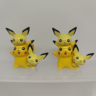 神奇宝贝宠物小精灵宝可梦Tomy多美剧场版皮丘皮卡丘摆件玩具促销