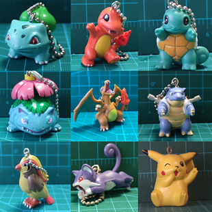 宠物小精灵宝可梦tomy挂件钥匙链水伊布六尾金鱼王可达鸭猴怪