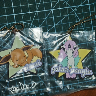 神奇宝贝宠物小精灵宝可梦万代一番赏平静之夜橡胶挂件伊布小火马