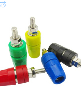 高质量4MM香蕉插座M4*36 60V24A纯铜接线柱4mm 接线端子