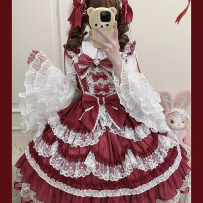 【内搭】原创洛丽塔新年lolita裙秋冬洋装重工华丽款