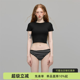 蘇拉娜公主2025新款 比基尼沙灘溫泉泳裝 三件套分體泳衣女性感短袖