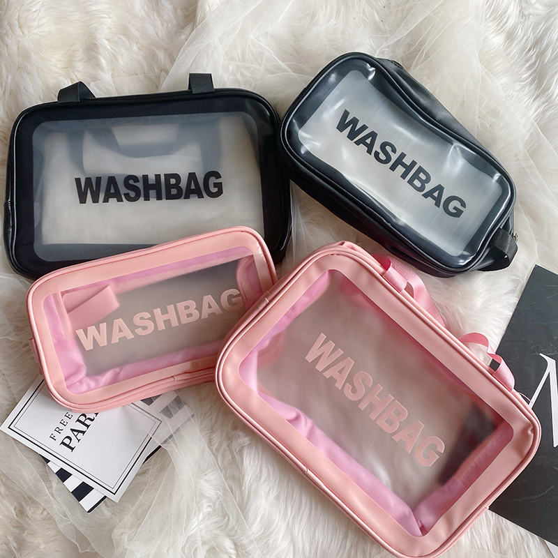 2021新款pu手提包防水小方包透明