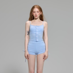 苏拉娜公主2026新款分体泳衣女平角条纹欧美范保守显瘦泡温泉泳装