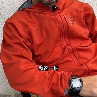 户外GAMMA MX防水软壳衣加绒保暖男女连帽外套抓绒衣防风台州鸟款