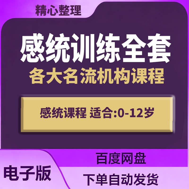 幼儿童感统课程教案训练早教机构设计素材/源文件