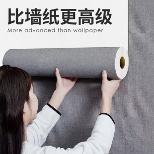 墙布自粘客厅壁纸防水防潮防霉壁布卧室2026新款墙纸墙贴环保装饰