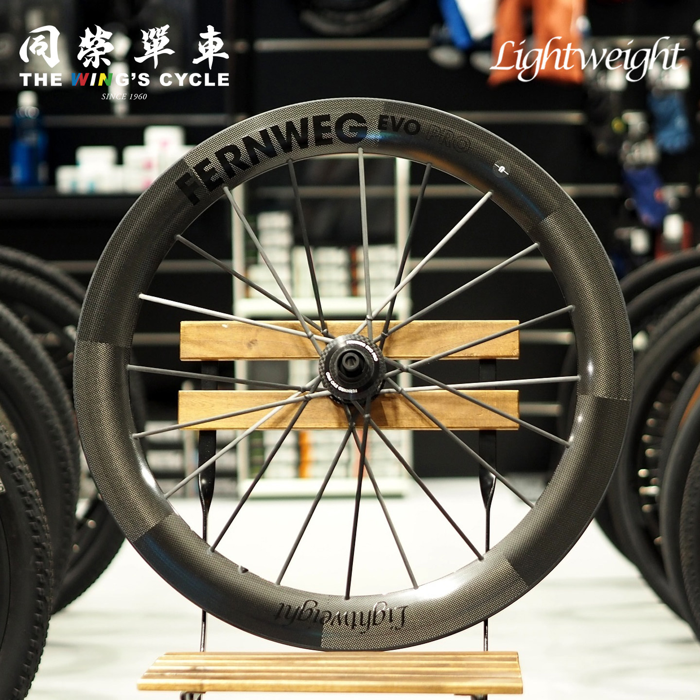 Lightweight Fernweg EVO自行车碳纤维碟刹轮组开口胎真空胎轮组