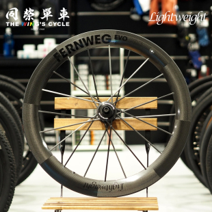 Lightweight EVO自行车碳纤维碟刹轮组开口胎真空胎轮组 Fernweg